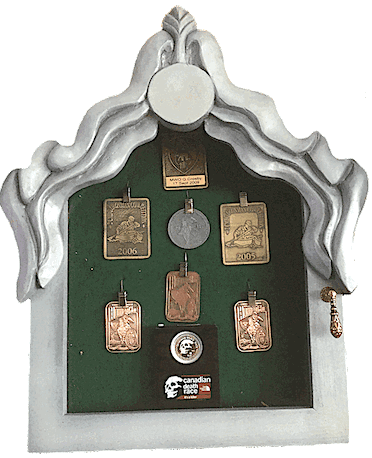 military coin displays, sword displays, displayes, pace stick displays